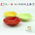 Red ceramic sauce bowl shell shaped small dessert bowl Guangzhou factory